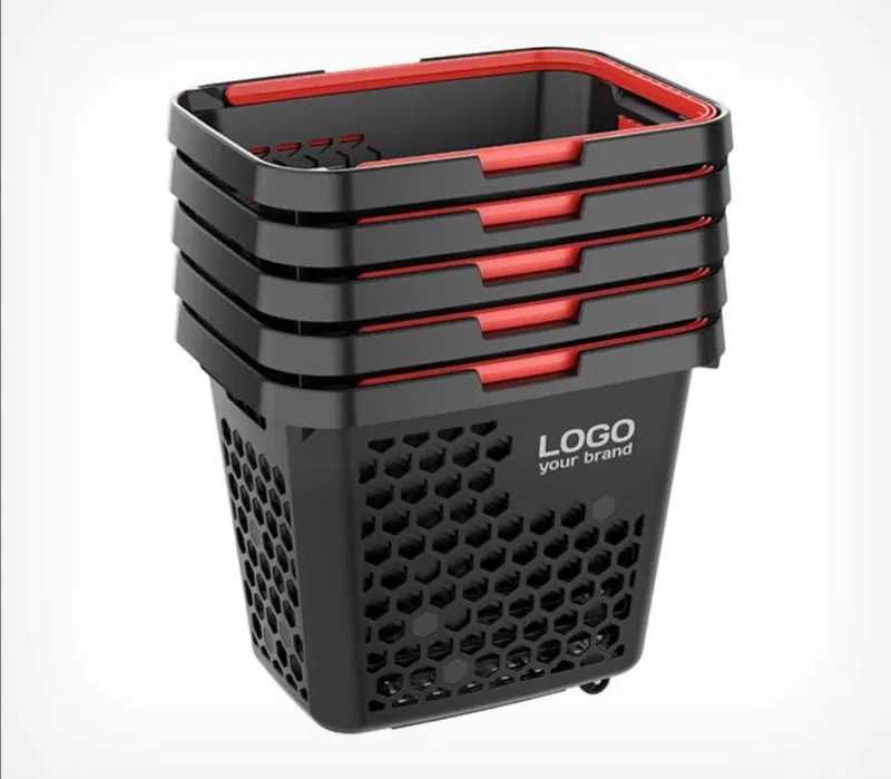 Покупательская "Корзина-тележка пластиковая 80 литров", оборудование.