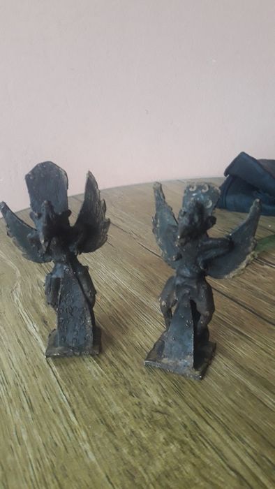 Комплект 2 бронзови  статуетки Гаруда