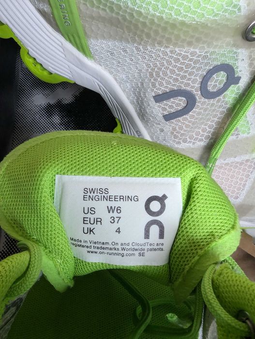 Маратонки On Cloud Silver lime, дамски/детски, #37
