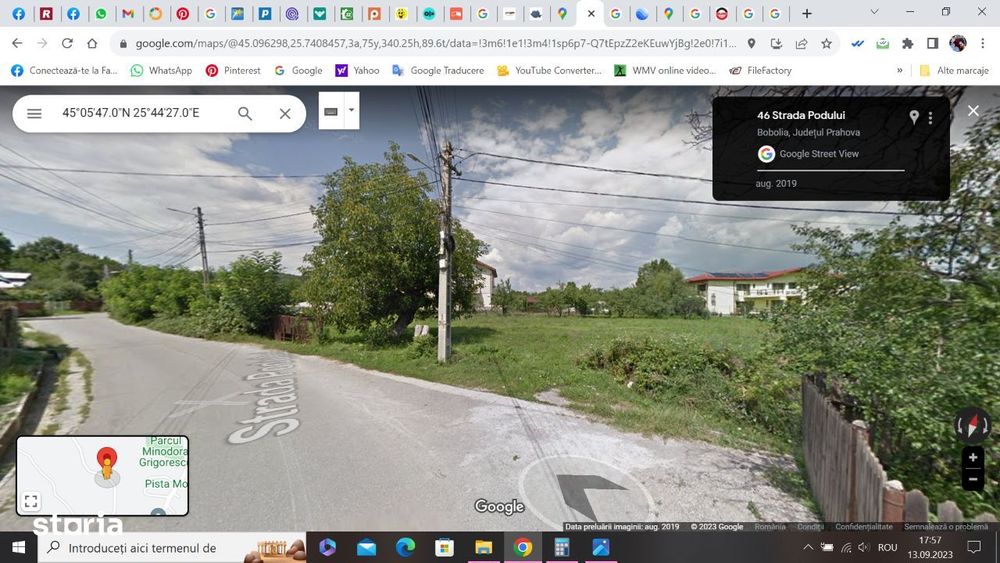 Proprietar Teren intravilan DE VÂNZARE (negociabil) sat Bobolia -PH