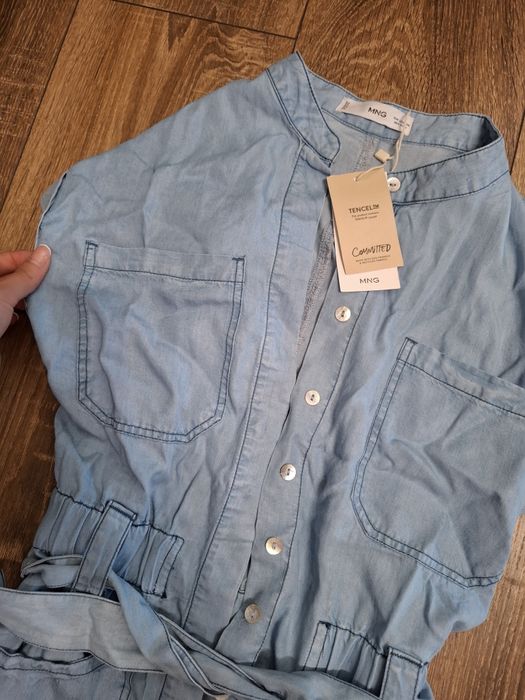 Дънков гащеризон Mango ХХС,нов с етикет