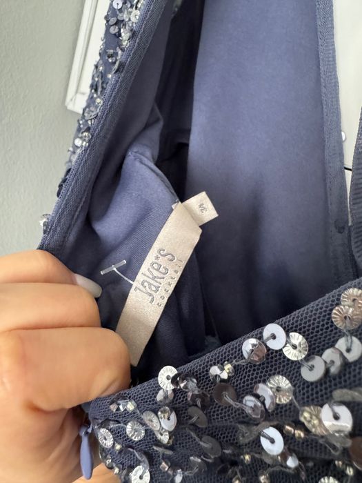 Официална къса рокля с пайети eu34 хс размер Jake*s бляскава