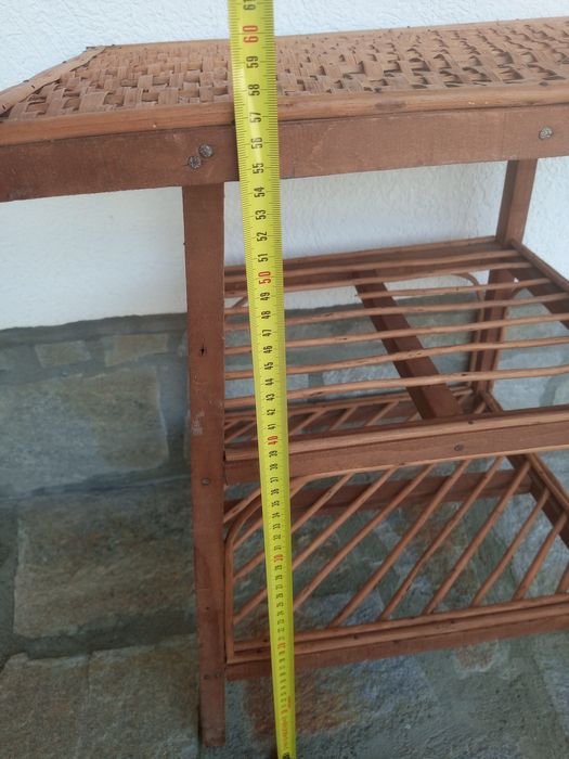 Дървено столче..Нощви.Маса -2 броя.