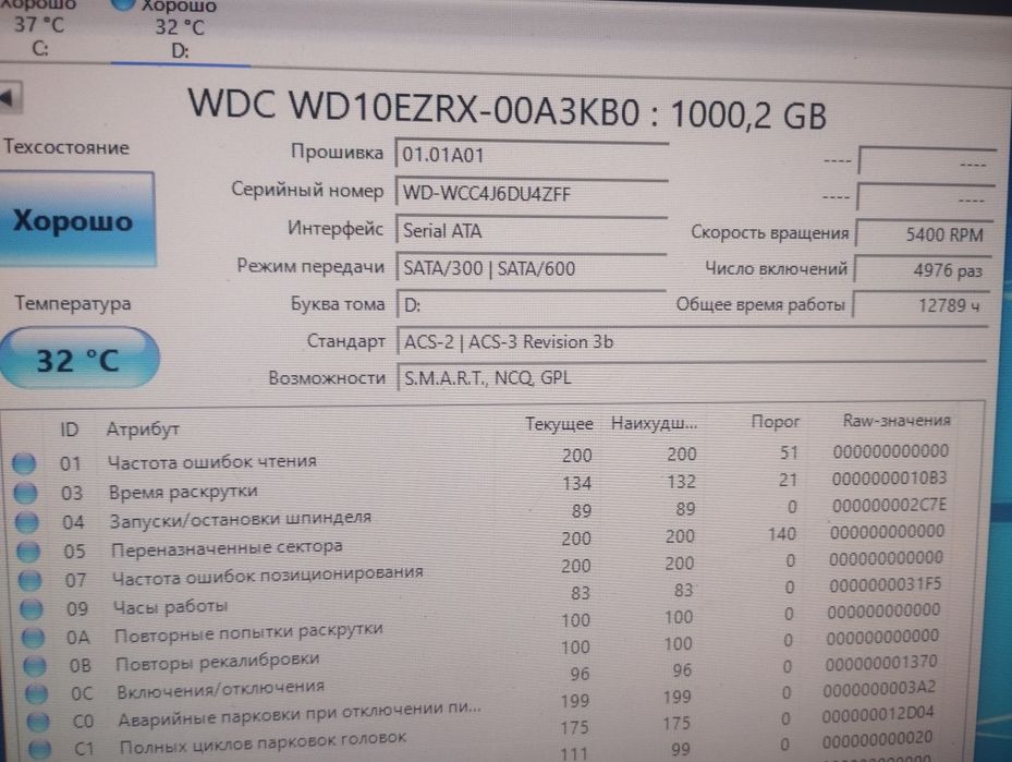 Жёсткие диски разные