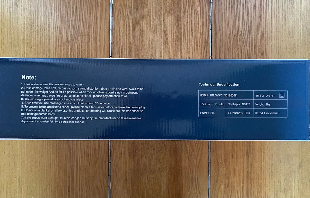 Aparat de masaj cu infrarosu