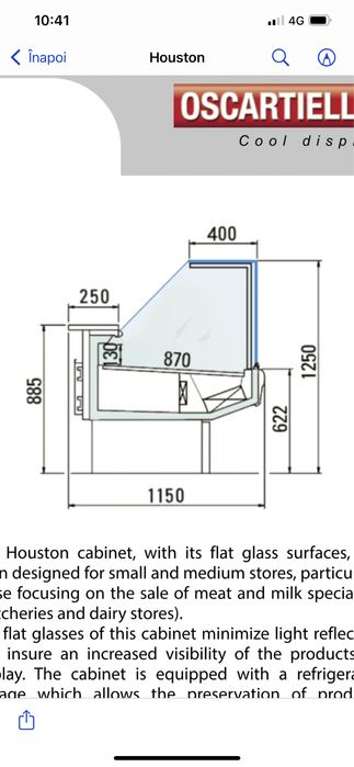 Vitrina rece salate carne
