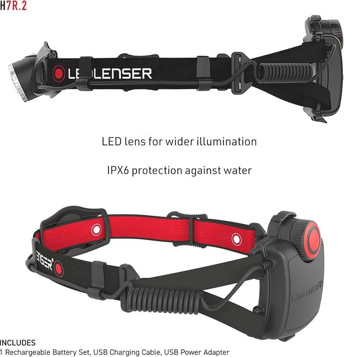 Lanternă frontală reîncărcabilă Ledlenser H7R.2