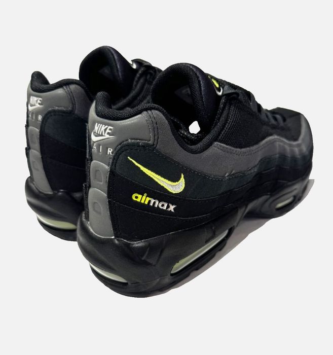 !НОВИ! Nike Air Max 95 Logo | Black/Grey/Volt | + КУТИЯ