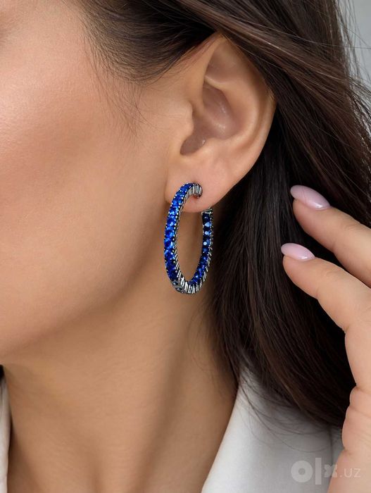Украшения из серебра 925 пробы. Серьги, кольца, набор
