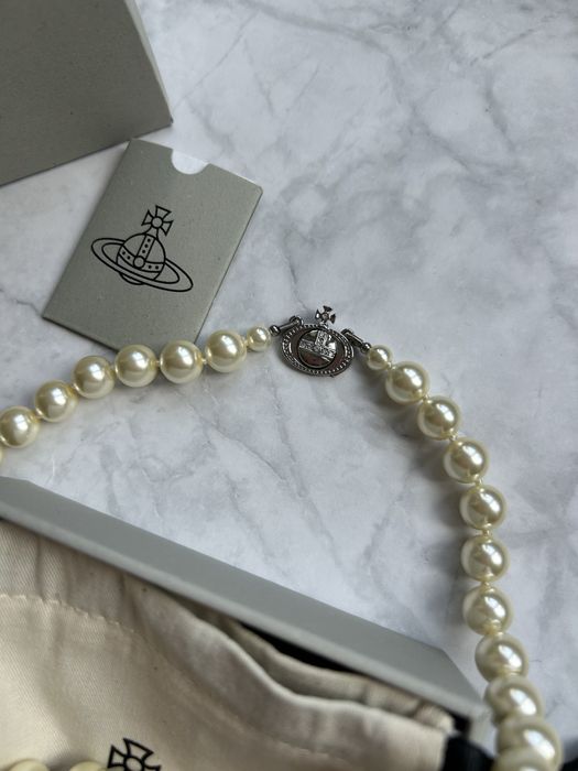 Vivienne Westwood - Колие “One Row Pearl Drop Choker”