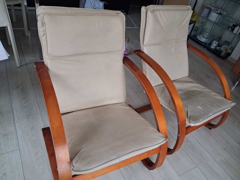 2 бр. Столове общо за 20 евро - люлеещи се