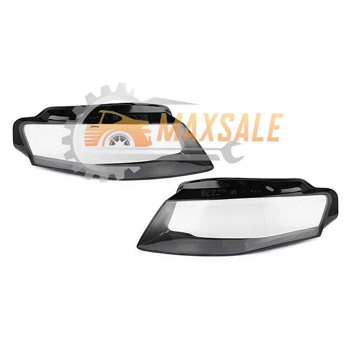 Капаци фарове Audi A4 B8 (08-11) фар ауди а4 б8 комплект стъкло крушка