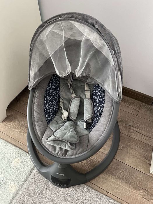 Електрическа люлка Cangaroo - iSwing, тъмносива