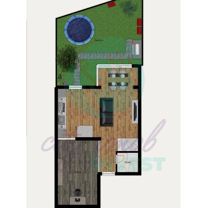 Apatament 2 camere cu gradina, Parcul Circului — fotografia 3