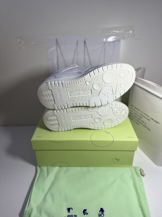 Adidasi sneakers off white ‘’for walking’’ green shoes