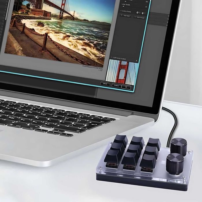 Mini Tastatura macro Mecanica 9+2