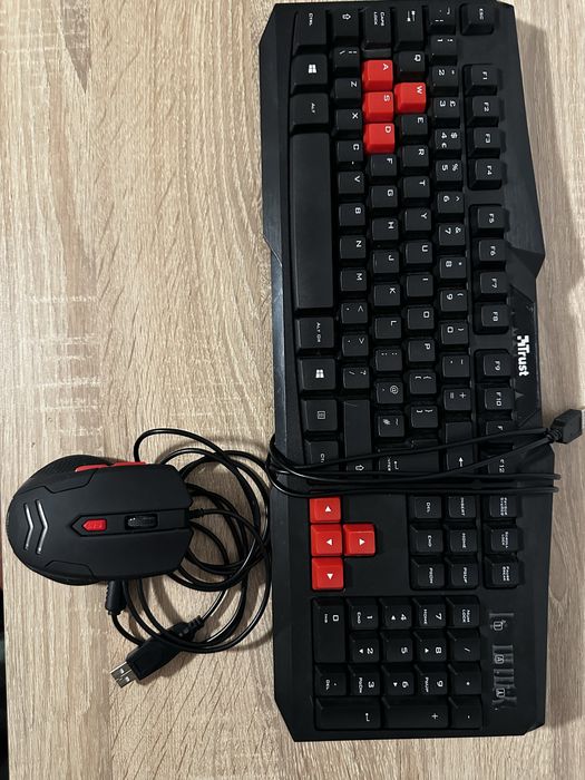 tastatură de gaming si mouse, noi, Trust GXT