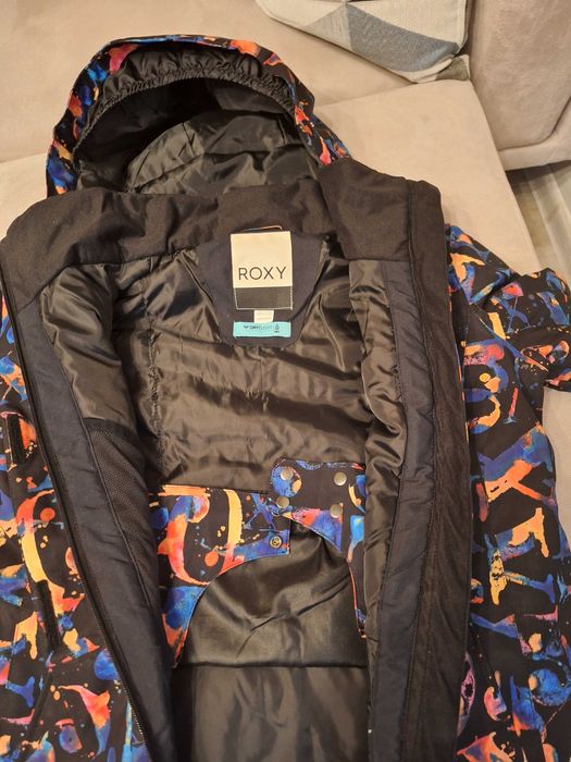 Детско яке за сноуборд ROXY Jetty Girl 2021 true black magic carpet