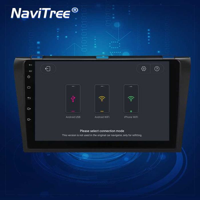 Навигация Двоен дин Мултимедия за Mazda 3 Android 2DIN 1 2 BK Мазда 3