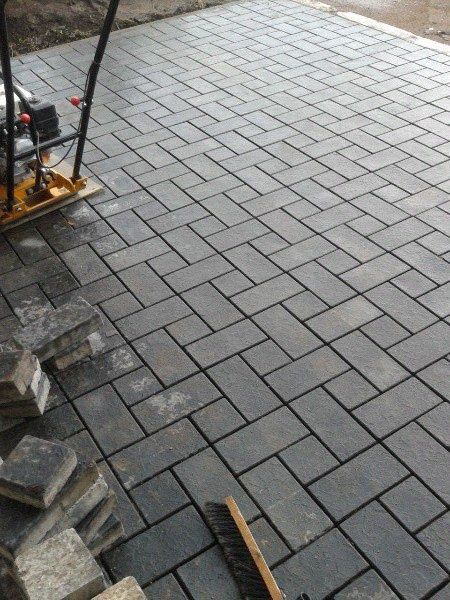 Укладка тротуарный плитки.гранит брусчатки,заливаем стяжку - Укладка ...