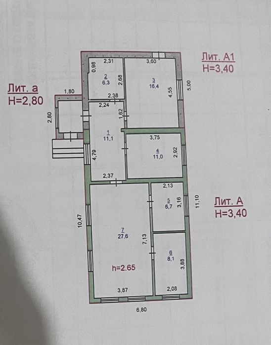 Частный дом 4-комн.