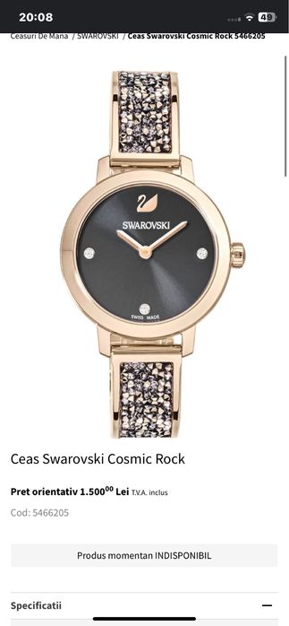 Ceas Swarovski Cosmic Rock