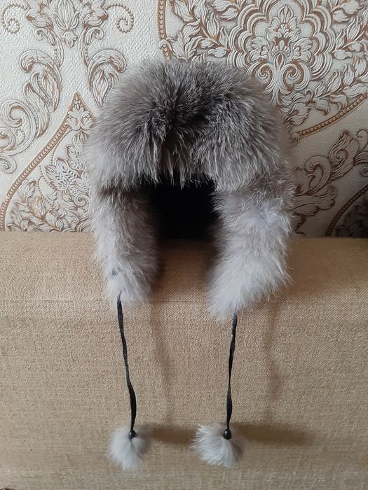 чернобурка женская, ушанка