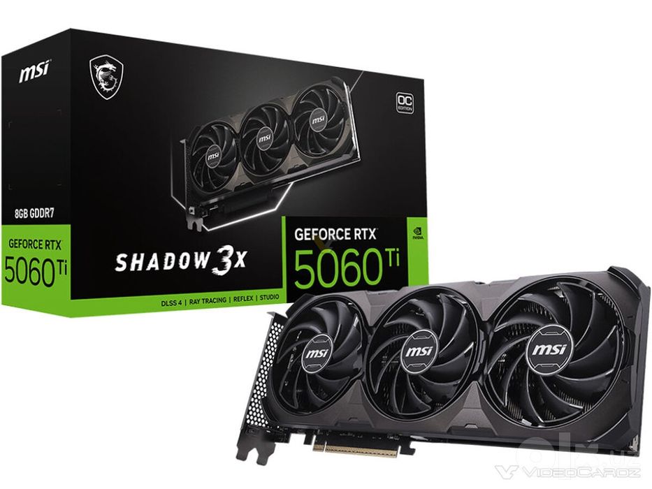 MSI GeForce RTX 5060 Ti SHADOW 3X OC