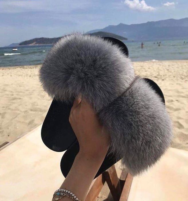Чехли с Ест.косъм лисица