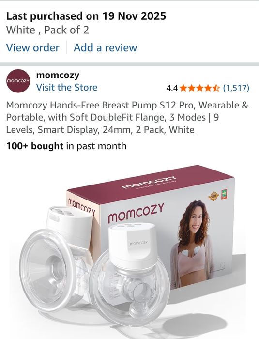 Momcozy Молокоотсос, Sut sog'ish moslamasi