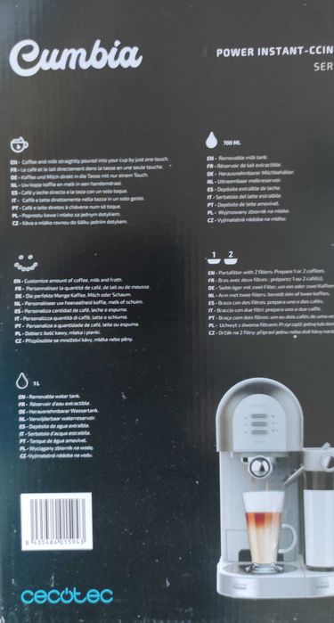 Продавам Кафе машина Cecotec Power Instant-ccino 20, 1470 W, 20 бара