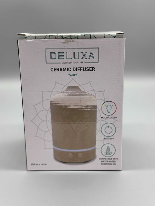 Керамичен арома дифузер Deluxa Ceramic Diffuser 150 мл с многоцветна светлина