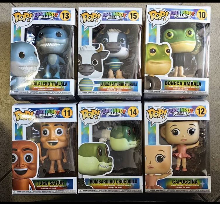 Italian brainrot  комплект  8бр.фиг./Тралеротралала/Балерина капучина