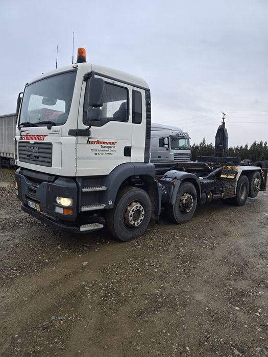 Man TGA  Abrollkipper-silo basculabil