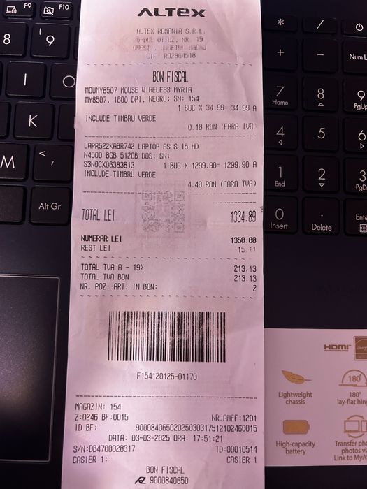 Laptop Asus E510