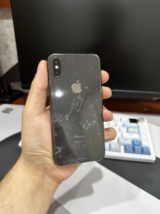 iPhone X 100% АКБ, 64ГБ Памяти, рабочий.