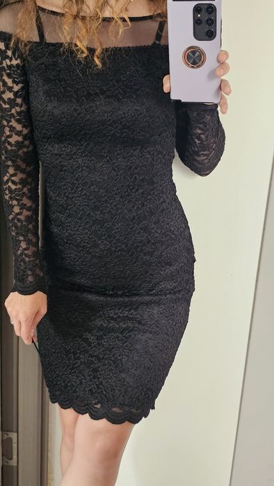 Rochie neagra din dantela