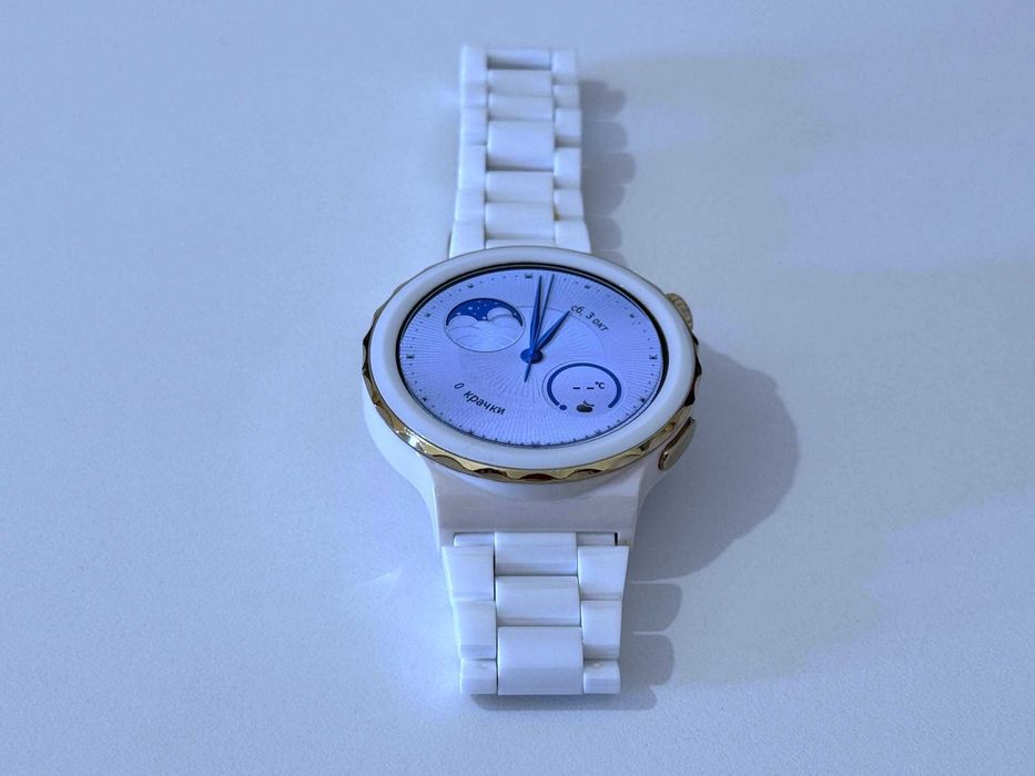 Бартер! Като НОВ! Huawei Watch GT 3 Pro Ceramic (Нанокристална керамика) 43mm