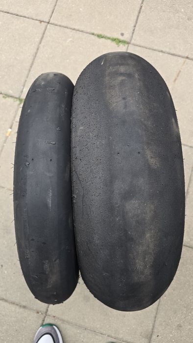 Dunlop d212 slick 190 55 17 и 120 70 17
