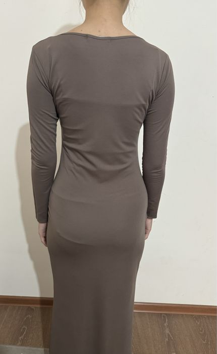 Ұзын қоңыр  мокко көйлек