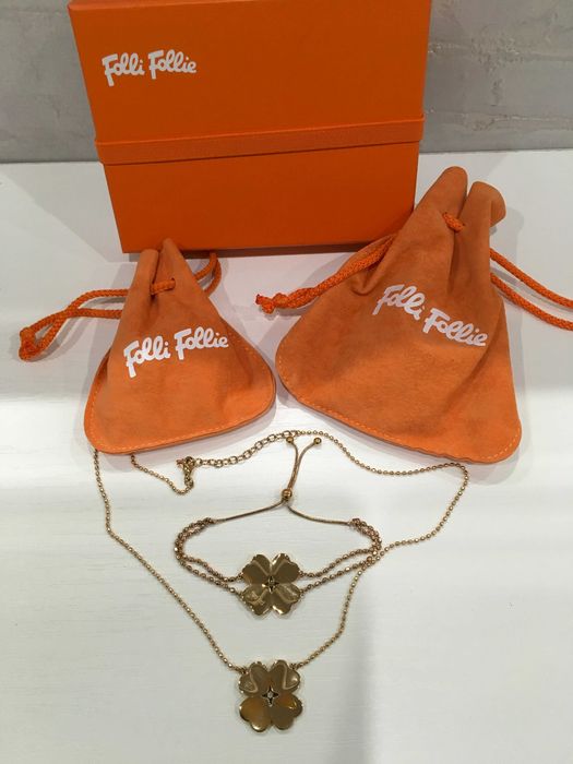 FOLLI FOLLIE дамски сет стомана с розова позлата