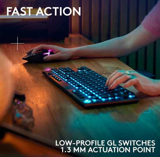Tastatura Gaming Wireless mecanica LOGITECH G915 X Lightspeed TKL
