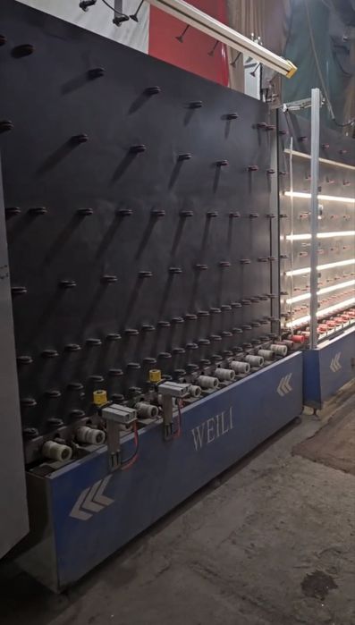 Автоматическая мойка стекла с  прессом