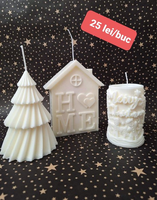 Lumânări handmade din ceara de soia.