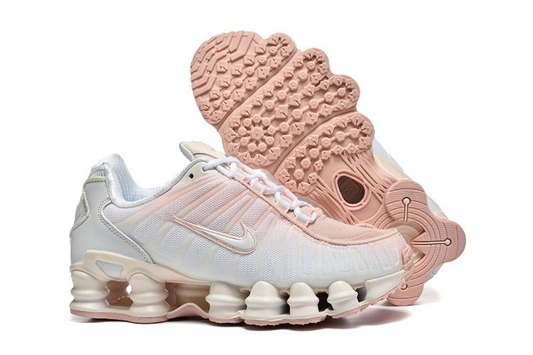 Нови дамски маратонки Nike Air Max Shox white pink