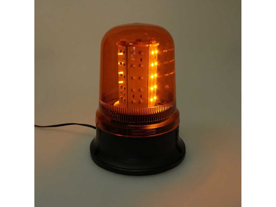 Girofar LED fix 12-24V – lampă avertizare auto portocalie
