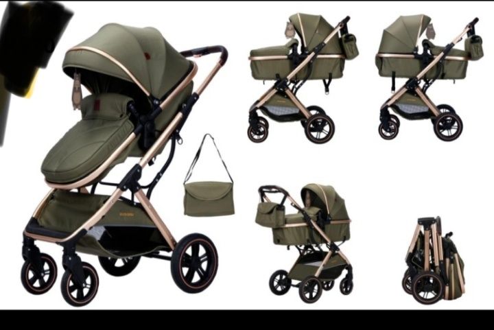 Коляска с авто креслой