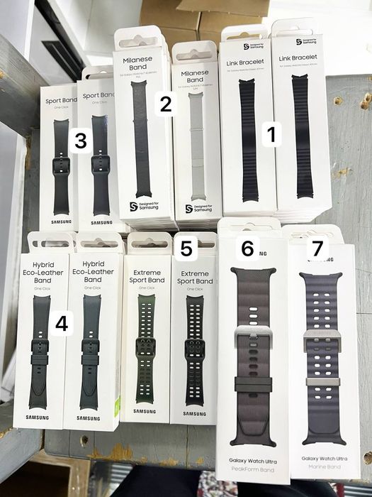 Samsung 

Подходит для всех моделей

1 Link - 25$ 
2 Milanes - 21$ 
3