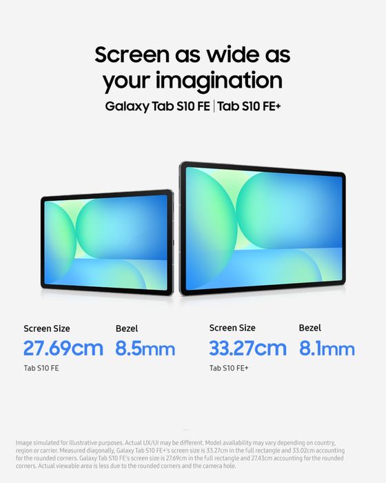 Новый модель Samsung Galaxy Tab S10 Fe and Tab S10 Fe Plus • Планшет •