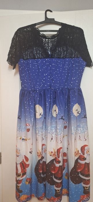 Празнична коледна / новогодишна рокля XL